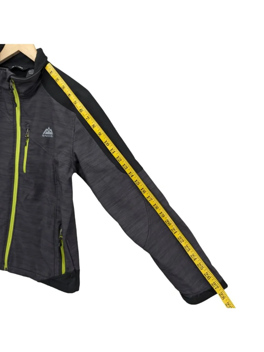 Snozu Extreme Gear Jacket Boys Black Grey Full Zip Fleece Lined Size L 14/16